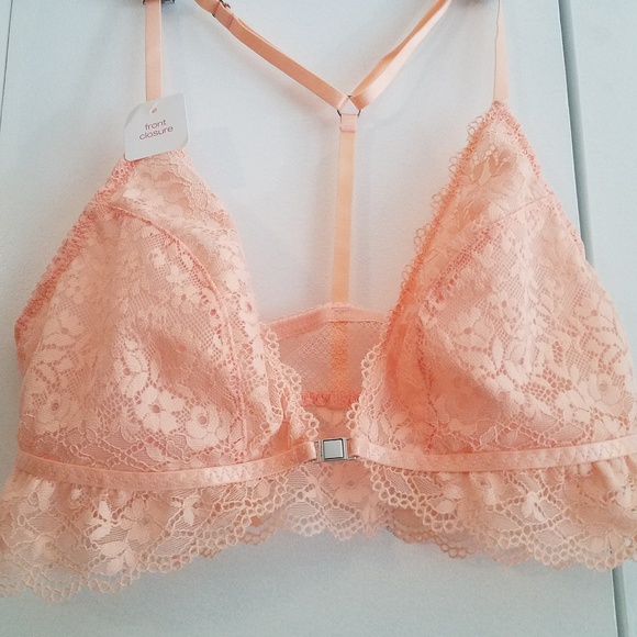 Gilligan & O'Malley Other - NWT Lacey Pink Bralette, Front Closure
